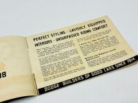 DODGE: A group of four Sales Brochures for the 1937 and 1938 models [Location: Sydney] - 8