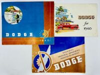 DODGE: A group of three Sales Brochures for the 1940 model year [Location: Sydney]