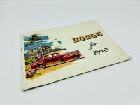 DODGE: A group of three Sales Brochures for the 1940 model year [Location: Sydney] - 5