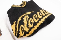 VELOCETTE: Two items of Velocette themed clothing, including a vintage T-shirt 'Size 16' and a knitted Velocette script logo jumper - 2