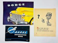 DODGE: A Sales Brochure for the Custom and Kingsway, a Sales Brochure the D14/D15 and an Instruction Book for the D11/D12 [Location: Sydney]es brochure the D14 and D15 and an instruction book for the D11 and D12 [Location: Sydney]