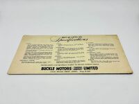 DE SOTO: A pair of Sales Brochures for the Six and a 1938 price list [Location: Sydney] - 9