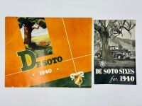 DE SOTO: A pair of Sales Brochures for the 1940 model year [Location: Sydney]