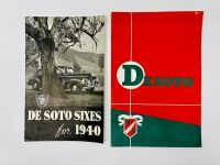 DE SOTO: A pair of Sales Brochures for the 1940 model year [Location: Sydney]