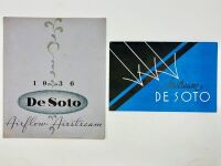 DE SOTO: A pair of Sales Brochures for the Airstream [Location: Sydney]