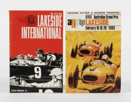 LAKESIDE: Two superb 1960's Lakeside Official Programmes. 1966 Australian Grand Prix, Lakeside Official Programme