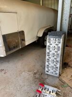 An iconic twin-axled 1950s/1960s Rice branded aluminium skinned lightweight enclosed car trailer 5.85m total Length, [Updated text and photos] [Location: Sunbury Victoria] - 9