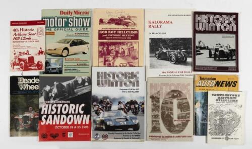 MAGAZINES/PROGRAMMES: An assortment of magazine/official programmes. Historic Winton Official Programmes