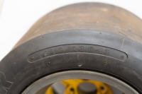 Five circa 1970s Brabham rear racing wheels of varying sizes - 5