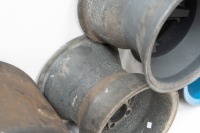 Five circa 1970s Brabham rear racing wheels of varying sizes - 6