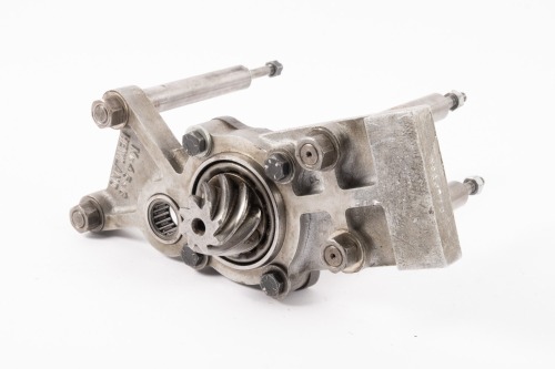 A Hewland gearbox set-up jig to suit an Mk4,5 & 6 gearbox cast with Mk4,5 & 6 Hewland and stamped with 'DL' to end