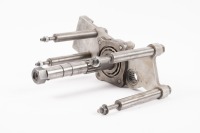 A Hewland gearbox set-up jig to suit an Mk4,5 & 6 gearbox cast with Mk4,5 & 6 Hewland and stamped with 'DL' to end - 3