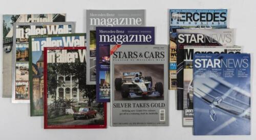 MERCEDES-BENZ: A group of magazines detailing Mercedes-Benz. Various titles and years