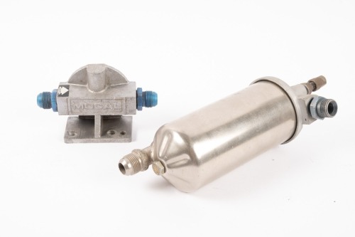 OIL FILTER: A Purolator racing oil filter as used in Brabham & other circa 1960s racing cars