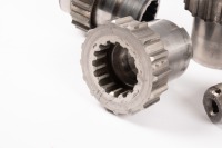 HEWLAND: A small tub of parts labelled 'Mk 4-6', appears to include two gear shafts some cogs - 2