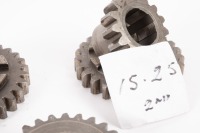 HEWLAND: A box labelled 'Hewland Mk5', contains gear parts of varying sizes - 12