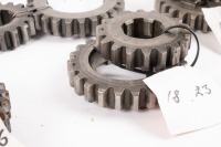 HEWLAND: A box labelled 'Hewland Mk5', contains gear parts of varying sizes - 15