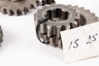 HEWLAND: A box labelled 'Hewland Mk5', contains gear parts of varying sizes - 17