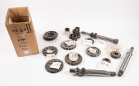 HEWLAND: A box labelled 'Mk6 odd bits & pieces', contains assorted gear parts of varying sizes