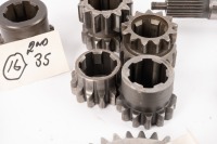 HEWLAND: A box labelled 'Mk6 odd bits & pieces', contains assorted gear parts of varying sizes - 3
