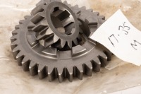 HEWLAND: A box labelled 'Mk6 gears - Hewland', appears to contain gears of varying sizes - 9