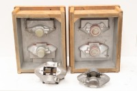 BRAKE MOLDS: Two brake caliper molds owned by Denis Lupton believed to be for Brabham and two Girling calipers, one stamped '20 2 63'