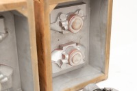 BRAKE MOLDS: Two brake caliper molds owned by Denis Lupton believed to be for Brabham and two Girling calipers, one stamped '20 2 63' - 4