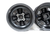RACING WHEELS: Three 'wobbly' racing wheels to suit Brabham, two are nine inch width and one is eight inch width - 7