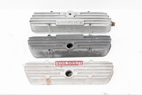 COSWORTH: Three Cosworth cam covers