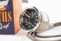 SMITHS: Two small Smiths gauges, includes a NOS oil pressure gauge and a oil pressure / water temperature gauge, both 5.5cm in diameter - 2
