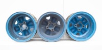 RACING WHEELS: Three magnesium early 'wobbly' racing wheels, nine inch width - 4