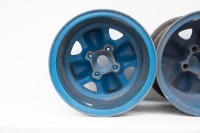 RACING WHEELS: Three magnesium early 'wobbly' racing wheels, nine inch width - 5