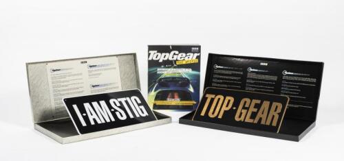 TOP GEAR: Three Top Gear items. Top Gear number plates.