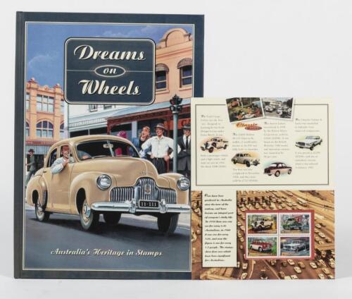 HOLDEN STAMPS: An Australia Post publication commemorating Australian cars driven over the decades. Four car stamp pack