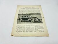 AUBURN: A group of three Sales Brochures featuring models for the 1935 and 1936 model years and a double-sided article from The Motor featuring the Six [Location: Sydney] - 9
