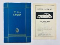 CORD: A Sales Brochure and an Owner's Manual for the 810/812 [Location: Sydney]