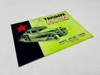 TRIUMPH: A pair of Sales Brochures for the Gloria [Location: Sydney] - 2