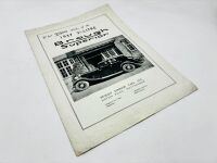 BROUGH SUPERIOR: A Sales Brochure for the 1937 3.5-litre, together with a letter from the factory dated March 1938 [Location: Sydney] - 2