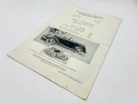BROUGH SUPERIOR: A Sales Brochure for the 1937 3.5-litre, together with a letter from the factory dated March 1938 [Location: Sydney] - 4