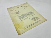 BROUGH SUPERIOR: A Sales Brochure for the 1937 3.5-litre, together with a letter from the factory dated March 1938 [Location: Sydney] - 5