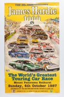 JAMES HARDIE 1000 POSTER: A 1987 'The 20th Anniversary James Hardie 1000' by Stonie