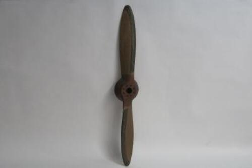 AVIATION: A De Havilland twin blade timber late 1920s propeller
