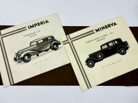 MINERVA: A pair of Sales Brochures in a folder for the Imperia TA-9 and the 30 H.P. Limousine [Location: Sydney] - 5