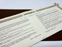 MINERVA: A pair of Sales Brochures in a folder for the Imperia TA-9 and the 30 H.P. Limousine [Location: Sydney] - 9
