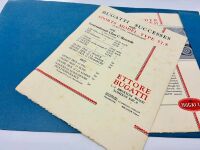 BUGATTI: A folder containing two brochures for the Type 57 and 57S, together with three single page magazine articles [Location: Sydney] - 9