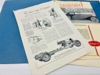 BUGATTI: A folder containing two brochures for the Type 57 and 57S, together with three single page magazine articles [Location: Sydney] - 11