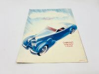 BUGATTI: A two-page Sales Brochure for the 1939 Type 57, a single page flyer for the Type 57 and an invitation to Bugatti's Paris showroom [Location: Sydney] - 4