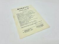 BUGATTI: A two-page Sales Brochure for the 1939 Type 57, a single page flyer for the Type 57 and an invitation to Bugatti's Paris showroom [Location: Sydney] - 5