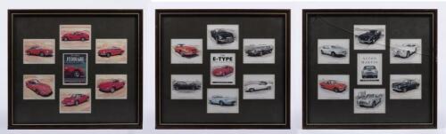 FRAMED CAR SET PICTURES: Three framed car picture sets