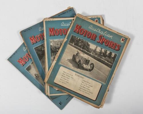 AUSTRALIAN MOTOR SPORTS: A collection of thirteen editions of 'Australian Motor Sports' from 1946 and 1947